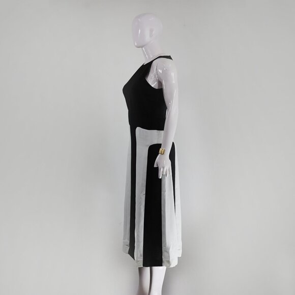 Monochrome Sleeveless Paneled Midi Dress & Other Stories - Picture 2 of 5
